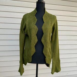 Cabi Olive Green open front cardigan size M